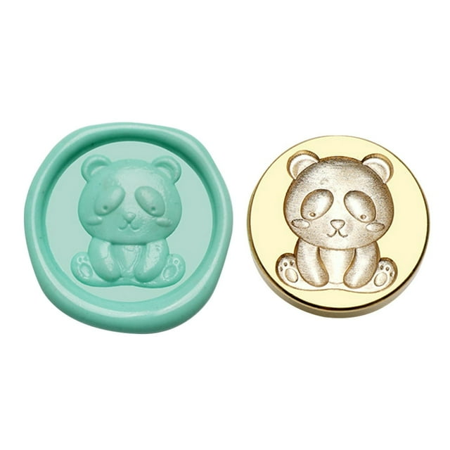 EIMELI Round-shaped Stamp Head 3D Relief Copper Head for Wedding Card (Triceratops)