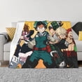 thumbnail image 2 of Characters My Hero Academia Flannel Blanket Ultra-Soft Micro Fleece Throw Blanket For Bed Sofa Couch Car Office Unisex Adult Fuzzy Bed Blanket Cozy Kids Throw Blanket 40"x30", 2 of 7