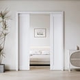 thumbnail image 2 of 64" X 80" Sliding Pocket Door White Standard Door with Hardware Kit Set, 2 of 7