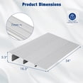 thumbnail image 1 of EDTara Threshold Ramps for Doorways, Rise Aluminum Wheelchair Ramp, 700LB Capacity Door Threshold Ramp for Mobility Devices, Bikes, and Strollers, 1 of 7