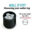 thumbnail image 2 of Top Glides Walker Glide Caps, 3 Pairs, Black, 2 of 4