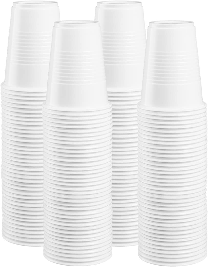 Comfy Package 7 Oz Plastic Cups Disposable Drinking Cups Bulk Party Cups, 500Pack