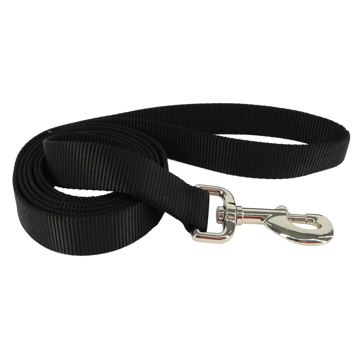 Pet Attire By Coastal Laisse pour chien à pli unique, Noir, 1" x 06' 1" x 06'