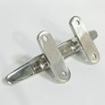 thumbnail image 3 of 8 pulgadas 200mm material acero inoxidable de cuerda de Cleat abierto Base baja Plana 1 pieza de Color plateado Yotijar Taco de cuerda de acero inoxidable, 3 of 9