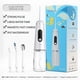 thumbnail image 3 of Diente inalámbrico irrigador giratorio pantalla digital 350 ml water flosser portátil dientes de viaje herramienta de limpieza suministros de lavado de boca blanco Inevent CE001382-01B, 3 of 7