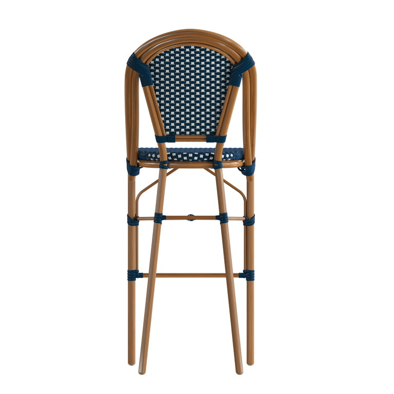 Bistro PE Back Emma Frame Navy Two Stacking Use Bamboo and Bar + High Set and French 30\