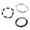 3 piece set, variant on FENOHREFE Trendy Skull Head Bead Bracelet Elastic Resin Beaded Wristchain Streetwear Handchain Stylish Punk Styles Accessories