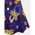 thumbnail image 4 of Top Sin Mangas de Talla Grande con Estampado de Galaxia Rosegal Camisetas sin mangas de talla grande, 4 of 5