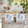 thumbnail image 4 of Jellyfish Coastal Kitchen Towels Set of 1, Summer Beach Coral Starfish Blue Ombre Absorbent Dish Towels for Kitchen, Microfiber Hand Towel, Quick Drying Tea Towel for Cleaning Decorative Dishcloths, 4 of 7
