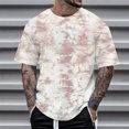 thumbnail image 5 of Tie Dye T Shirts for Men 2026 Summer Casual Short Sleeve Crewneck Camo Print Tee Shirt Streetwear, 5 of 5