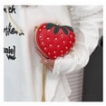 thumbnail image 4 of Baguery Strawberry Purse for Women - Kawaii Leather Chain Fruit Shoulder Bag Cute Handbag Accessories for Girls Ladies​, 4 of 8