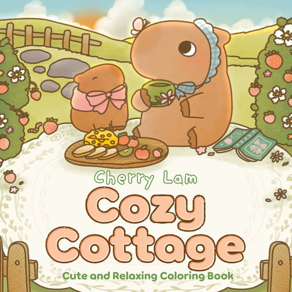 Cozy Cottage: Cute and Relaxing Coloring Book, (Paperback)