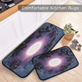 thumbnail image 5 of 2-Piece Kitchen Rugs Set Non-Slip Mats Carpet Floor for Kitchen, Bathroom (19.7"x27.6" & 19.7"x47.2") Solar Vortex, 5 of 7