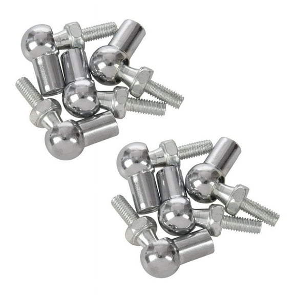 6mm Male Female Thread L Shaped Ball Joint Rod End Bearings 8Pcs