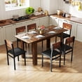 thumbnail image 2 of Costway 47"-62" Extendable Dining Table for 4-8 People for Dining Room Home Office Brown, 2 of 10