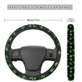 thumbnail image 5 of Kuiaobaty Car Steering Wheel Cover St.Patrick's Day Shamrock Green Pattern Car Wheel Cover Protector Steering Wheels Accessories Easy to Install Car Decoration Fit Most Car Truck SUV Van, 5 of 6