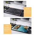 thumbnail image 2 of Large Induction Cooktop Protector Mat Blue Teal Ombre Stove Top Covers for Electric Stove, Coastal Beach Modern Abstract Art Decorative Stove Burner Cover Mats, Glass Top Stove Cover, 2 of 7