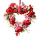 thumbnail image 2 of Corona de corazón para Valentín, decoración romántica para hogar, guirnalda de flores artificiales decorativas para aniversario, boda en una, 2 of 9