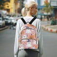thumbnail image 7 of FORMRS Mini Backpack Purse for Women Travel Daypack Casual Shoulder Bag, Cartoon Halloween Ghosts, 7 of 7
