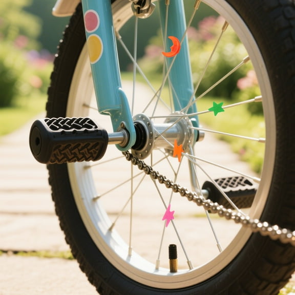 OFFIGAM Assorted Color Plastic Bike Spoke Beads Decorative Clips for Easy Installation and Durable Ride