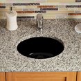 thumbnail image 2 of Polaris UPS-BL Black Porcelain Bathroom Sink, 2 of 6