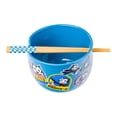 thumbnail image 2 of Felix the Cat the OG Felix Badges 20oz Ceramic Ramen Bowl with Chopsticks, 2 of 6