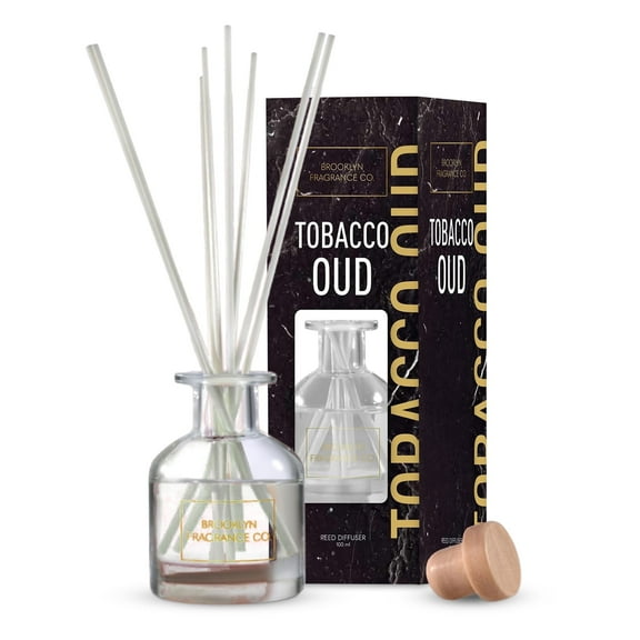 Brooklyn Fragrance Co. Park Slope - Long Lasting Scented Aroma Diffuser – Tobacco Oud Air Freshener for Home- Fragrance Diffuser for a Large Room - 100ML