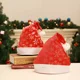 thumbnail image 4 of 12 Gorros D Santa Claus Navideños Estampado Metálico Navidad, 4 of 7
