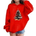 thumbnail image 1 of Capuches Rouges Garçon Fille pour Enfants Garçon Fille Hiver Automne Manches Longues Joyeux Festival Noël Détente Chandail à Capuche Basique Capuches Ensemble Chandail en Molleton Enfant 2025 Vêtements Mode 7 Ans, 1 of 4