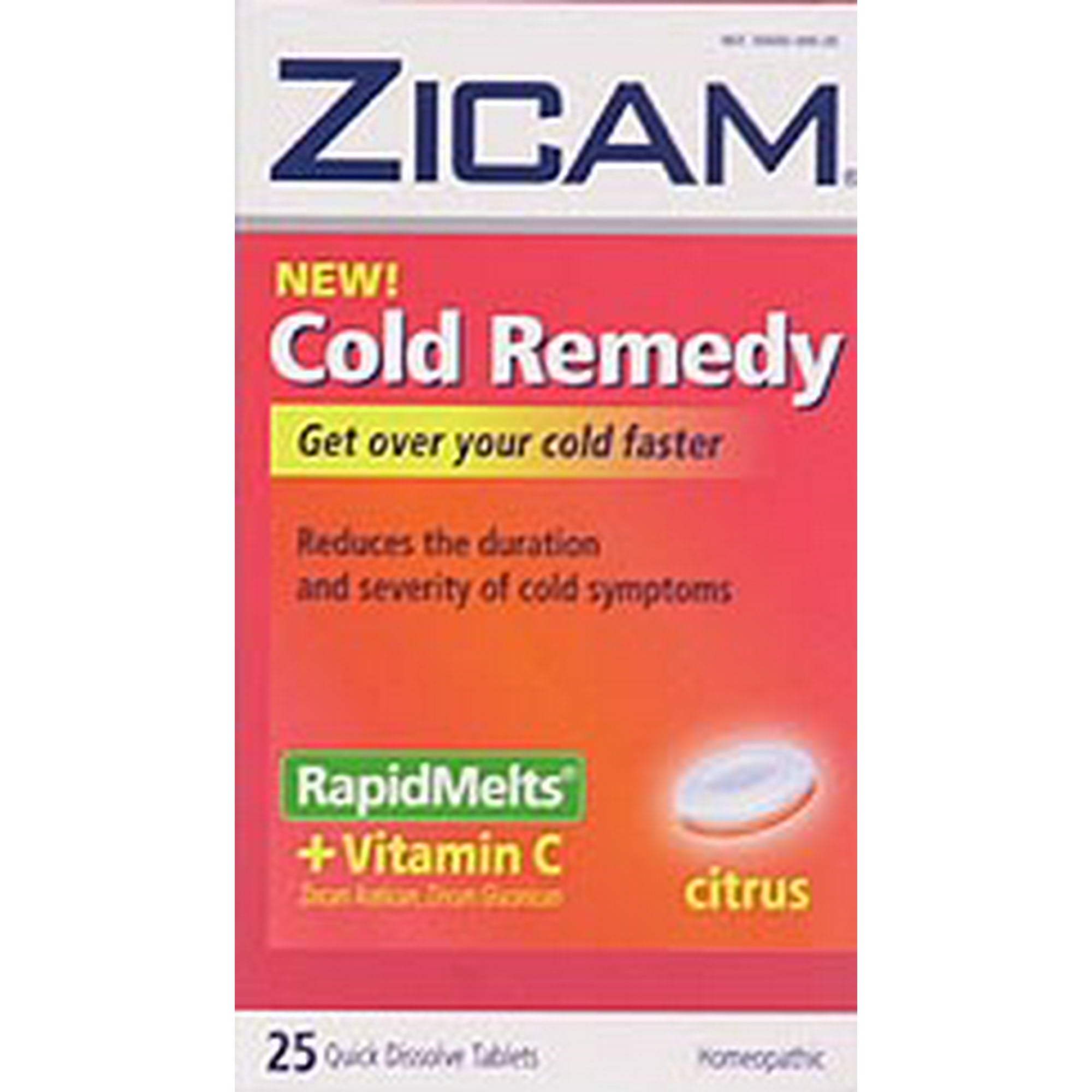 Zicam Cold Remedy RapidMelts with Vitamin C, 25 Count