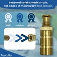 thumbnail image 3 of Poolzilla 1 Pack Pool Safety Cover Brass Anchors for Concrete and Pavers - Universal Fit, 3 of 6