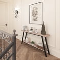 thumbnail image 3 of Walsport 63 Inch Console Table Sofa Table, 2-Tier Sofa Table for Hallway,Entryway,Living Room(Oak), 3 of 7