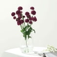 thumbnail image 2 of Efavormart 2 Bushes - 33" Burgundy Chrysanthemum Flower Stem, Artificial Silk Flower Spray - Perfect for Wedding, Anniversary, Birthday, Gathering, Bouquets, Celebrations, Centerpieces, 2 of 11