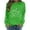 Green, variant on Womens Halloween Pullover Shimmer Jack O Lantern Design Long Sleeve Sweatshirt Round Neck Double Pumpkin Graphic Casual Top