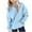 Light Blue, variant on Makaor Hoodies for Girls Boys Halloween Pullover Sweatshirts Ghost Long Sleeve Coats Fleece Clothes Pockets