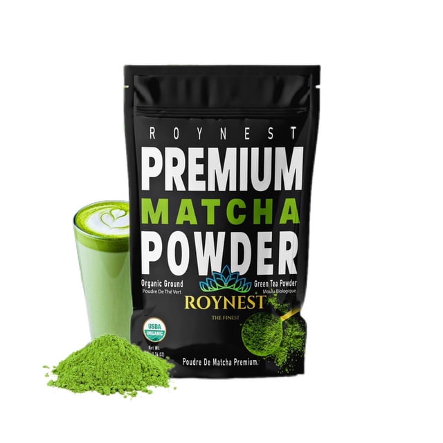 Roynest Premium Organic Matcha Powder – Green Tea for Iced Lattes, Smoothies, Cold Drinks & Baking | Clean Energy, Vegan, Non-GMO, USDA Certified | 50g, 30–45 Servings