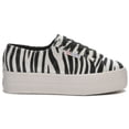 thumbnail image 5 of Superga Velvet Animal Print Lace Up Classic Low-top Platform Sneaker ZEBRA (ZEBRA, 11), 5 of 5
