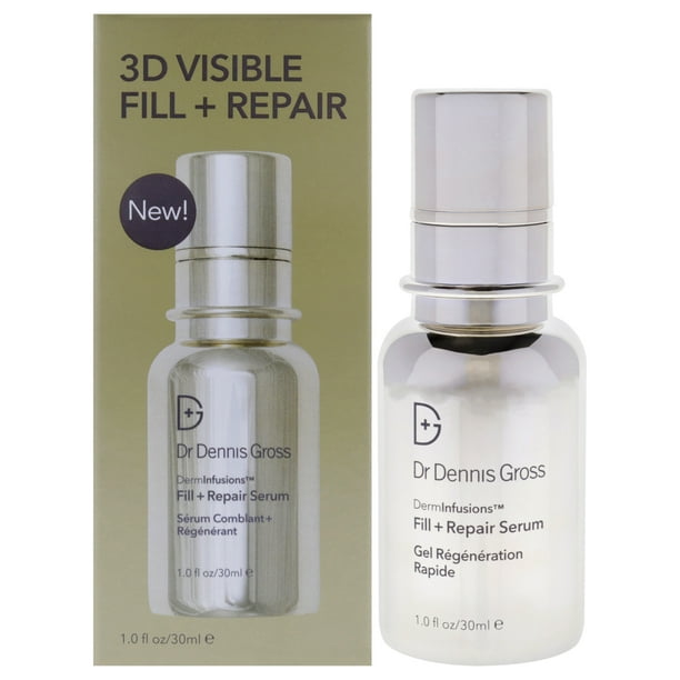Suero reparador DermInfusions Fill Plus del Dr. Dennis Gross para mujeres - Suero de 1 oz