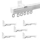 thumbnail image 1 of Herramientas y mejoras para el hogar Rieles flexibles para cortinas, montaje en pared, color blanco, 5 unidades, 1 of 6
