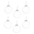 thumbnail image 5 of Mosey 6 Pcs/Set Christmas Tree Decoration Transparent Lightweight Decorative Portable Exquisite Decorate Plastic Shatterproof Christmas Balls for Home Decor, 5 of 7