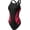 Black/Red, variant on TYR Girls' Phoenix Maxfit Back Swimsuit