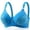 Blue, variant on Womens Bras Comfortable Wireless Paded Bra Seamless Bra Supportive Adjustable Straps Bralettes Everyday Bras 42