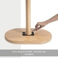thumbnail image 6 of Crawford Solid Mango Wood C-Shape Side Table - Modern C Table for Couch & Bed, Space Saving End Table, Ergonomic Sofa Side Table, 22" Natural, 6 of 9