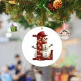 thumbnail image 1 of Xihbxyly Productos Fabricados Únicamente En Ee. Uu. 2024 Nuevo Colgante Navideño de Muñeco de Nieve 26 Letras - Colgante de Coche de Acrílico Saint, 1 of 5