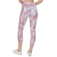 thumbnail image 2 of Calvin Klein Women's Printed High Waist Cropped Tights Red Size X-Small, 2 of 3