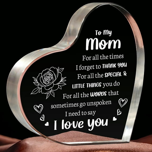 Sentimental Acrylic Keepsake for Mom: Heartfelt present for Mother's Day
