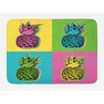 thumbnail image 1 of Pineapple Bath Mat, Colorful Summer Pop Art Design with Retro Fruit Illustration in Vibrant Colors, Plush Bathroom Decor Mat with Non Slip Backing, 29.5" X 17.5", Multicolor, by Ambesonne, 1 of 2