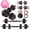 20LBS (10LBS Pair) + Yoga Ball, variant on 5-in-1 Versatile Dumbbell Set 20/30/40/90LBS with Connectors, Convert to Barbell Kettlebell Push-Up Stands Weight Plates, Ideal for Home Gym Workouts