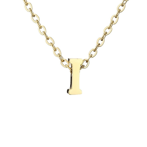 Delicado collar de oro para las mujeres lindo nombre de la letra gargantilla collares para niñas joyas