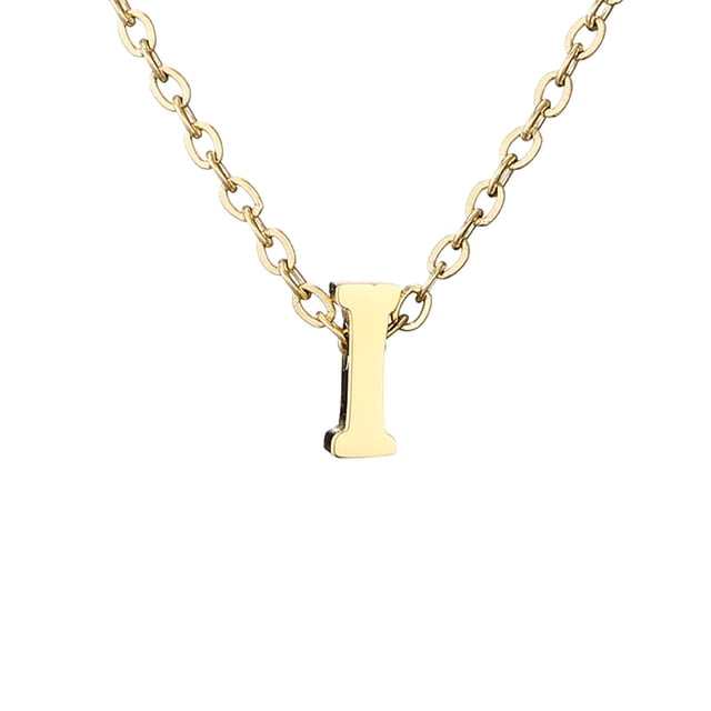 Delicado collar de oro para las mujeres lindo nombre de la letra gargantilla collares para niñas joyas